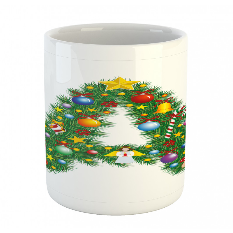 Winter Festivity Font Mug