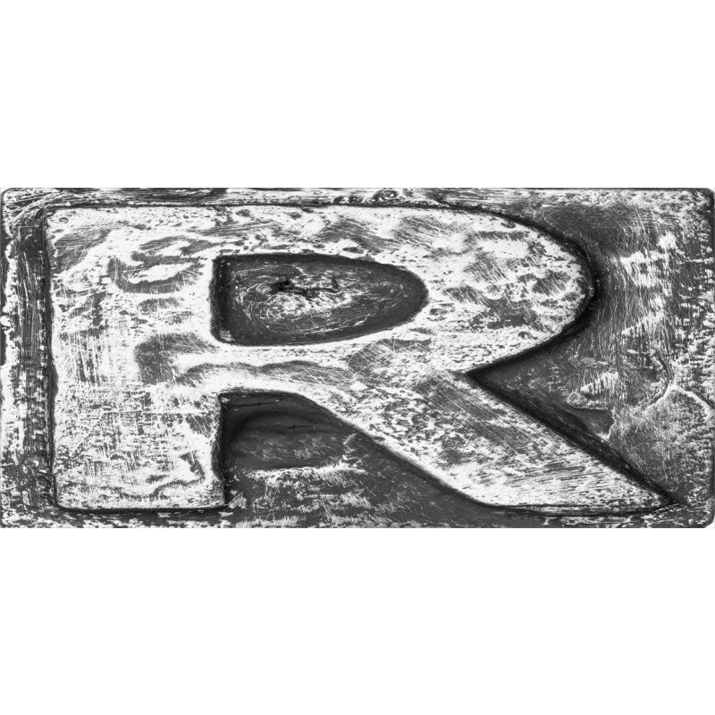 Iron Tones Uppercase R Mug