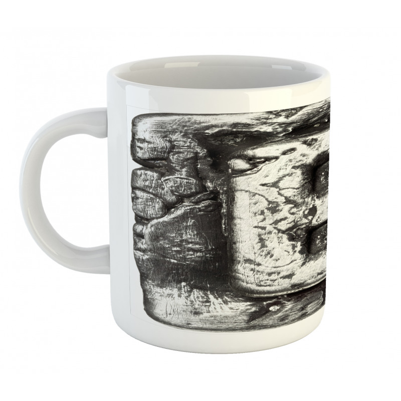 Aged B Cracks Effect Mug