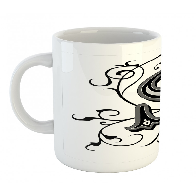 Monochrome Uppercase S Mug