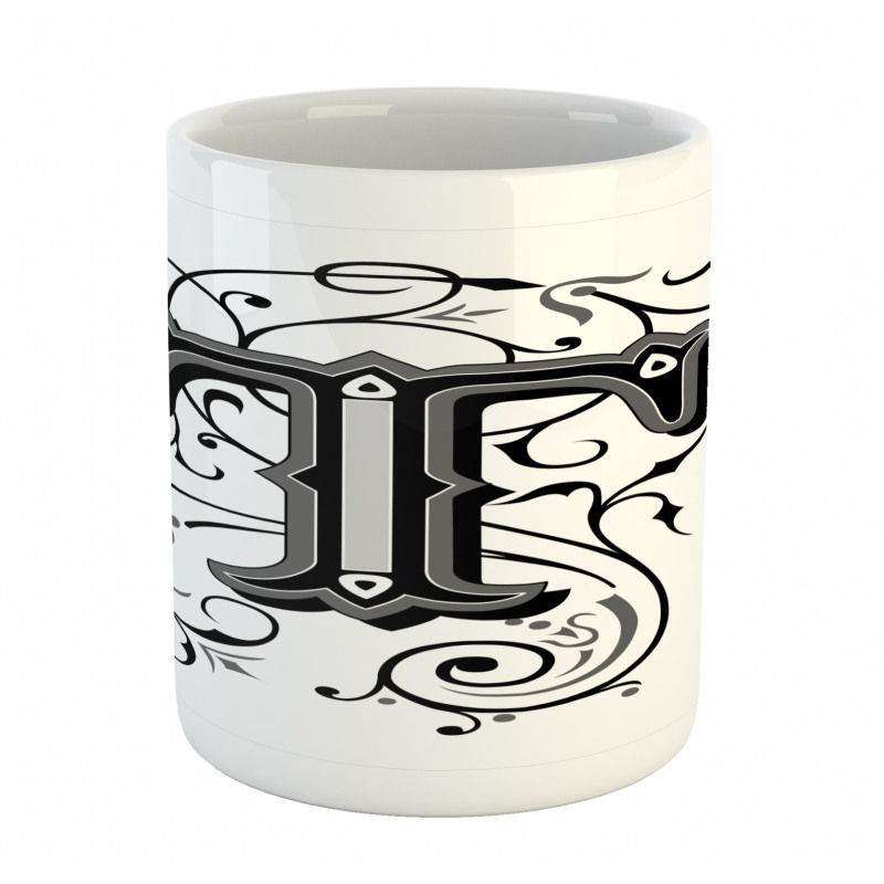 Symmetrical Monochrome Mug