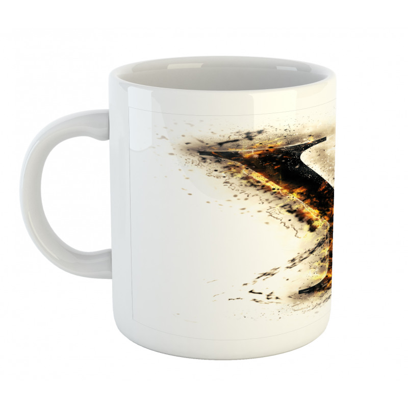 Burning Grunge Mug