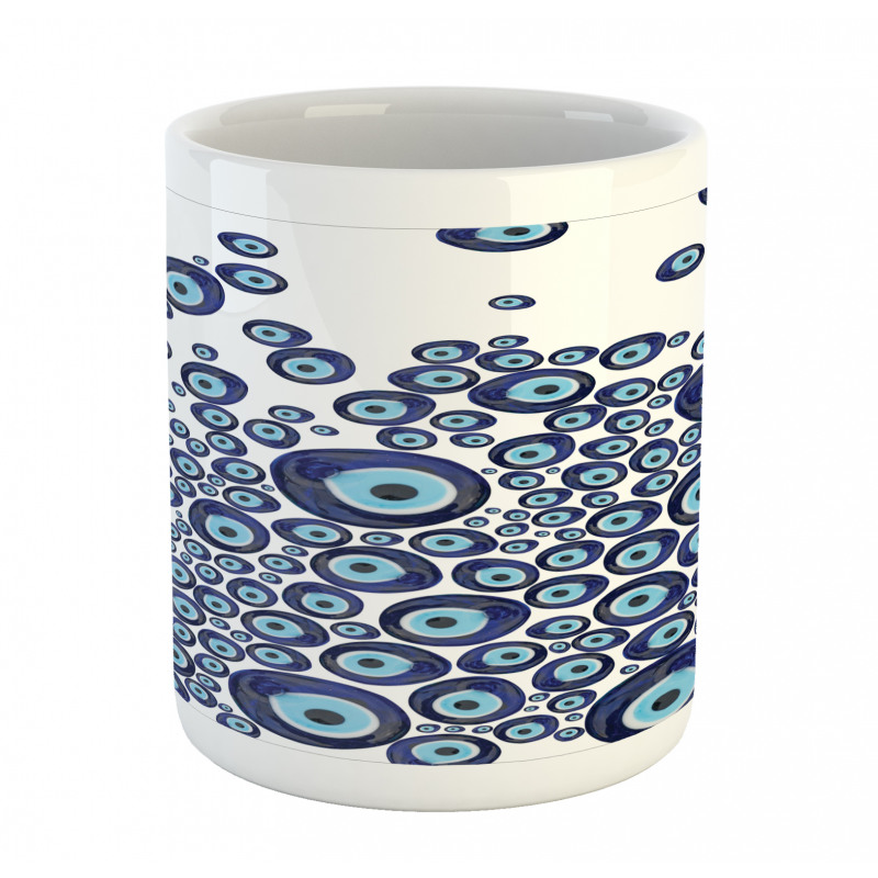 Blue Beads Luck Mug