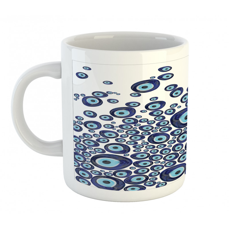 Blue Beads Luck Mug