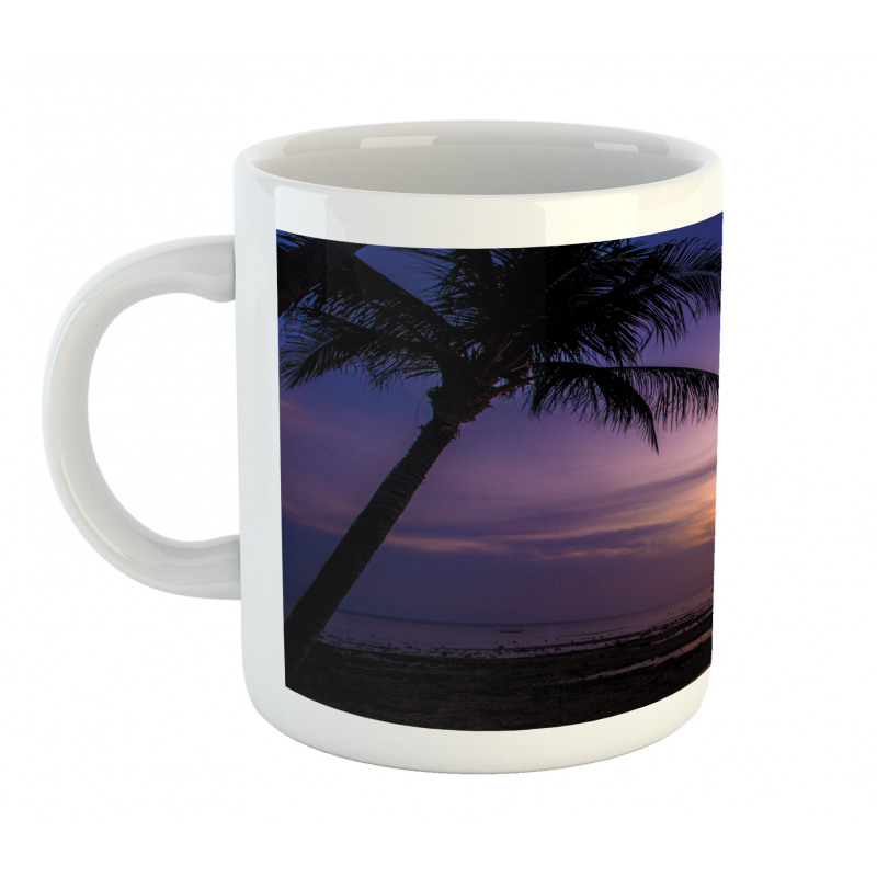 Vivid Twilight Palm Trees Mug