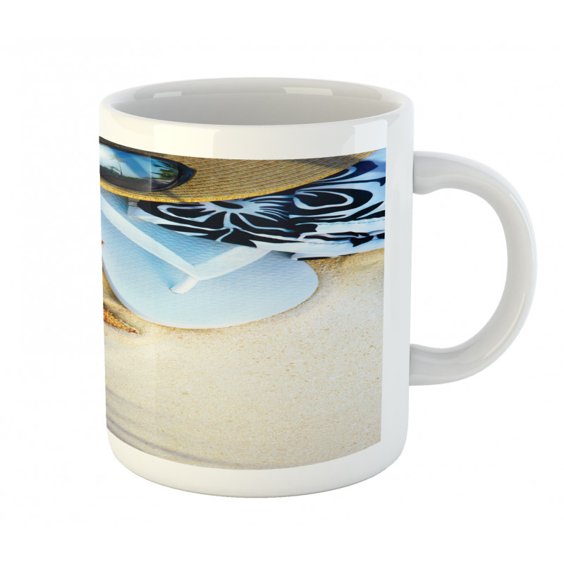 Tropical Beach Seashell Mug