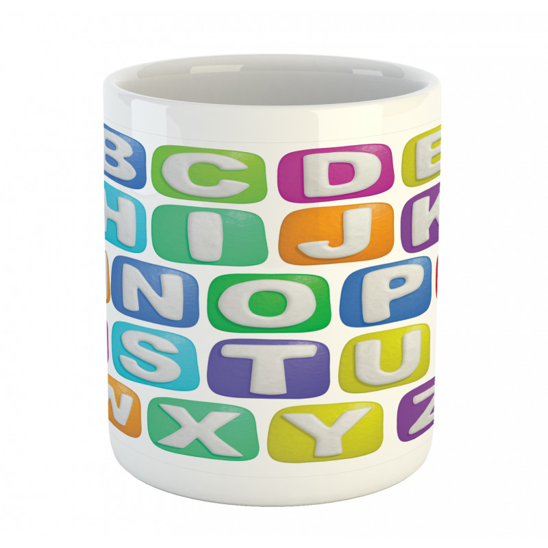 Colorful Alphabet Set Mug