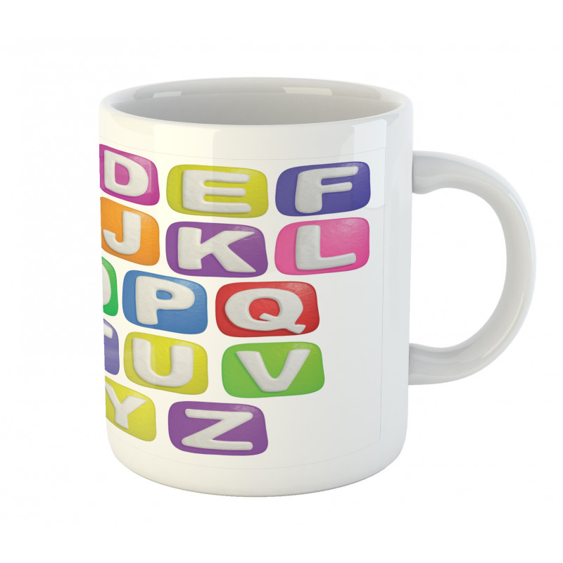 Colorful Alphabet Set Mug