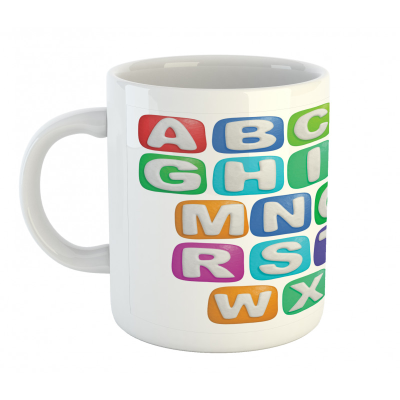 Colorful Alphabet Set Mug