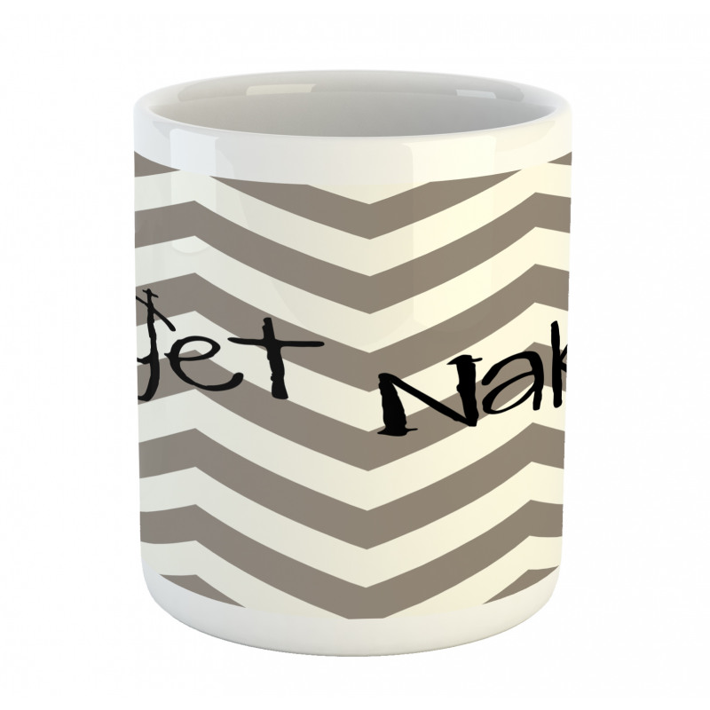 Get Naked Heart Zig Zag Mug