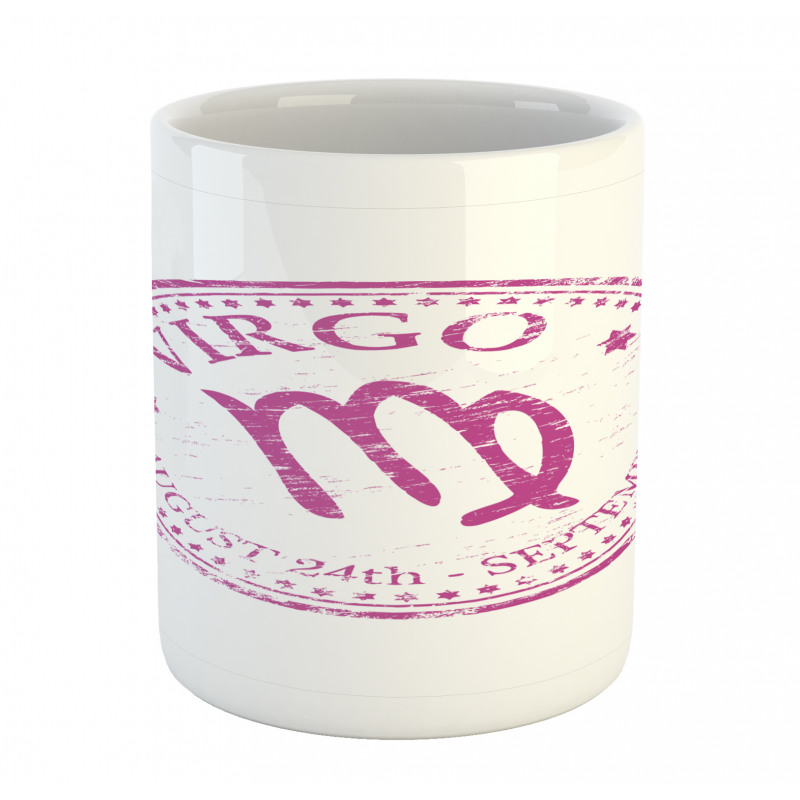 Pink Colored Horoscope Mug