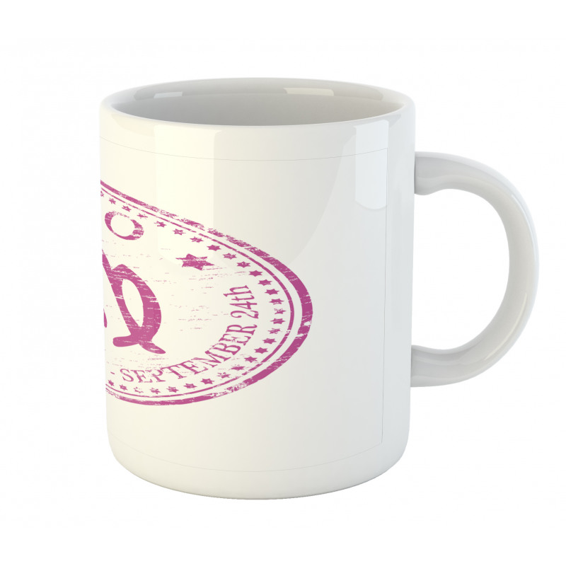 Pink Colored Horoscope Mug