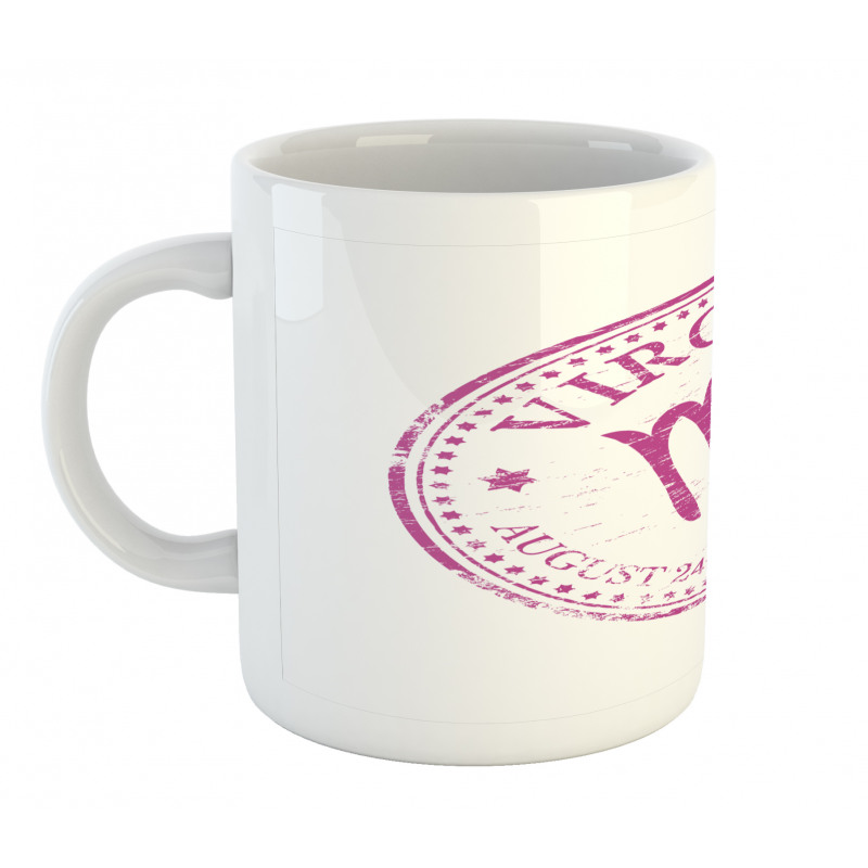 Pink Colored Horoscope Mug