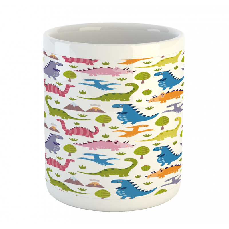 Dinosaurs Colorful Mug