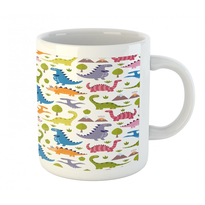 Dinosaurs Colorful Mug