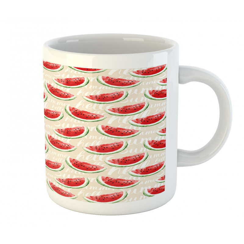 Watercolor Watermelons Mug