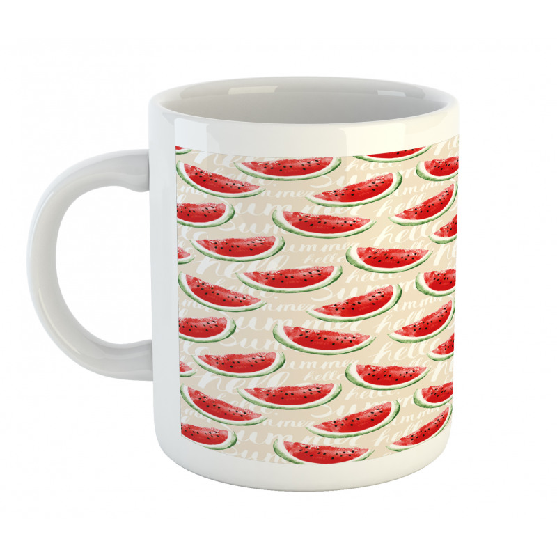 Watercolor Watermelons Mug