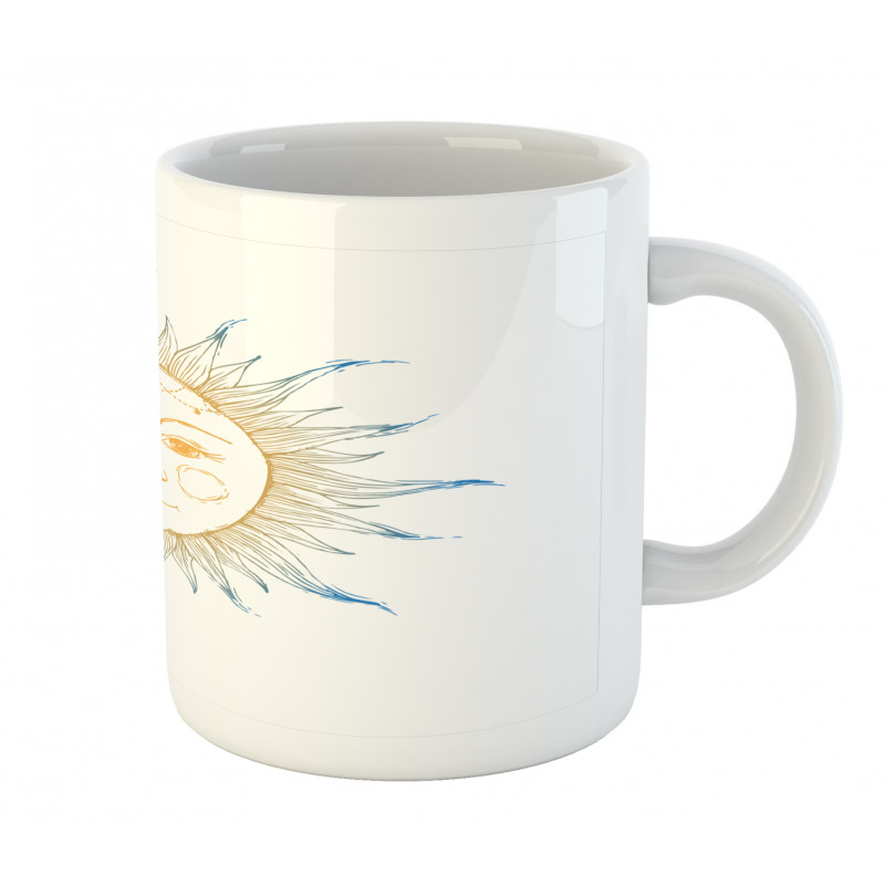 Ornate Aztec Star Motif Mug