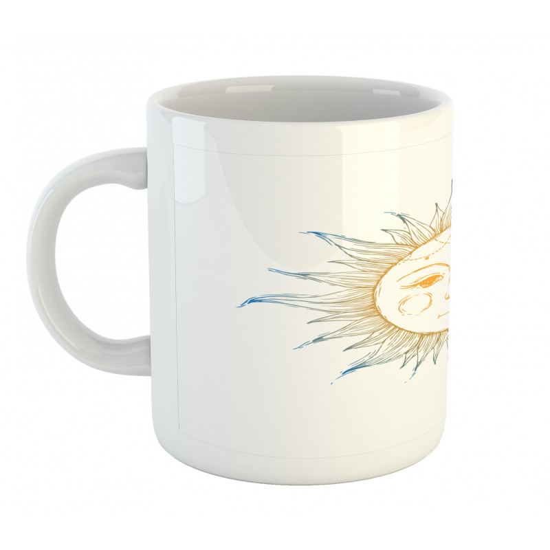 Ornate Aztec Star Motif Mug