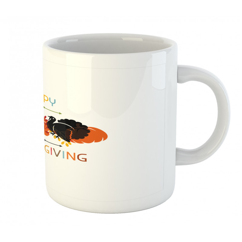 Bird Pumpkin Pilgrim Hat Mug