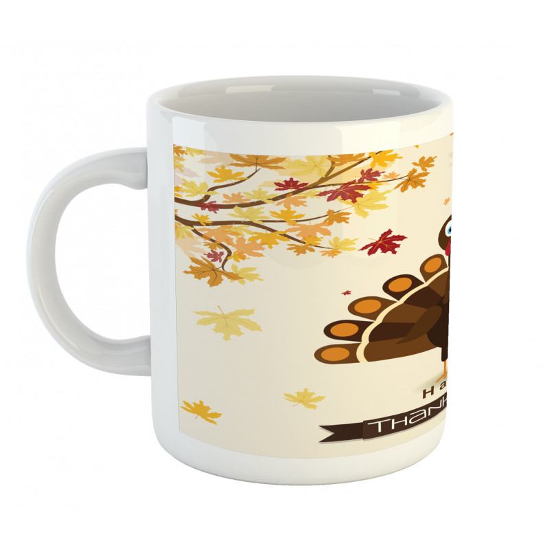 Fall Season Animal Leaf Mug