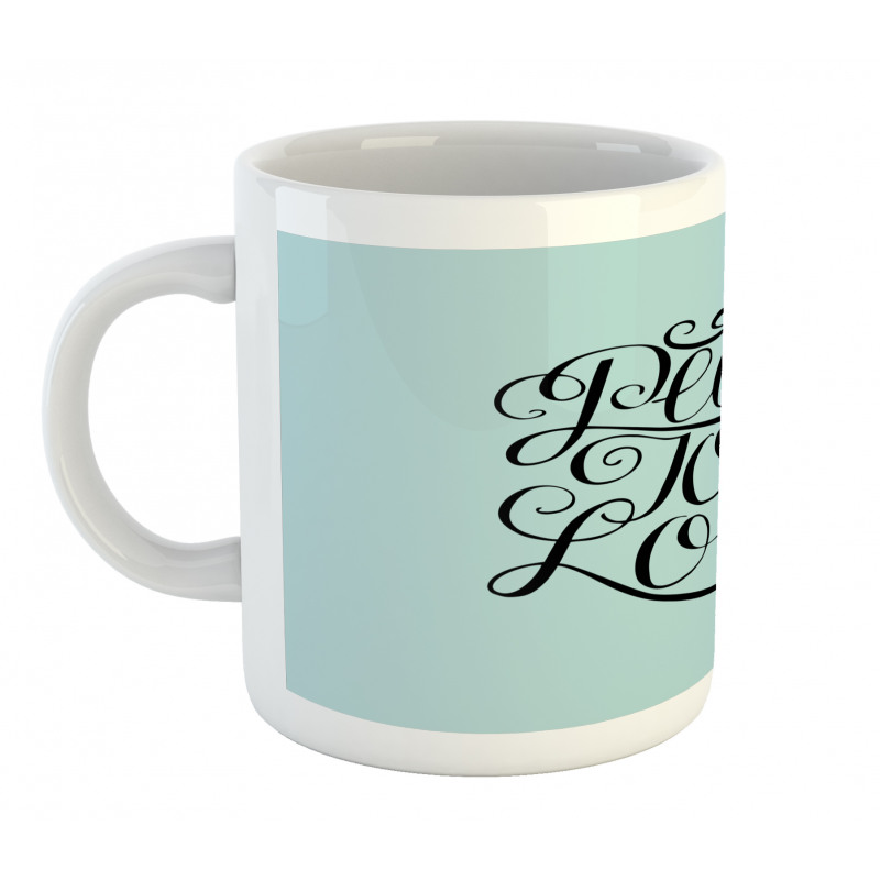 Peace Love Joy Lettering Mug