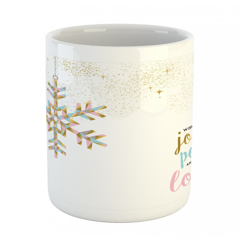 Christmas Snowflake Love Mug