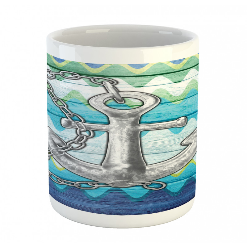 Nautical Chevron Zigzags Mug