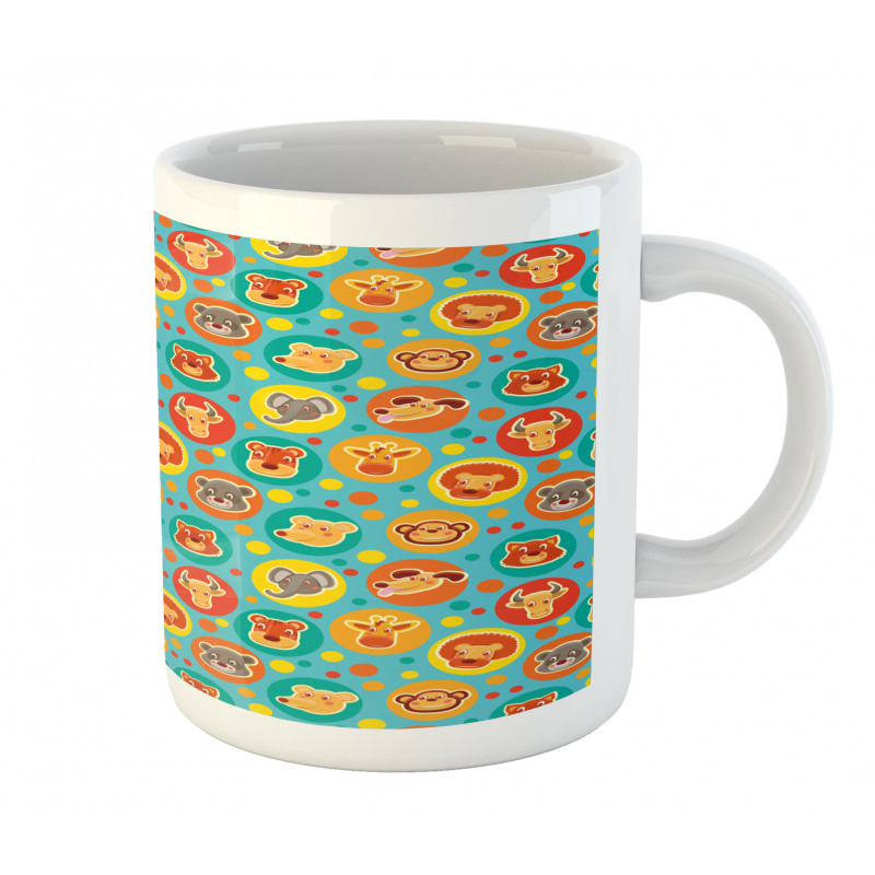 Comic Fun Faces Mug