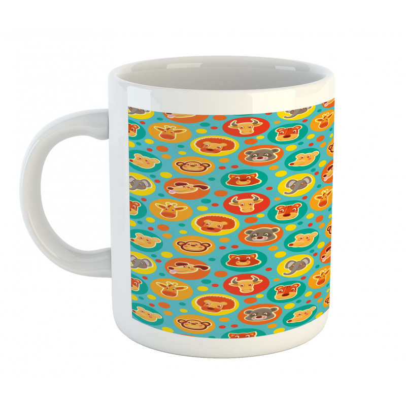 Comic Fun Faces Mug