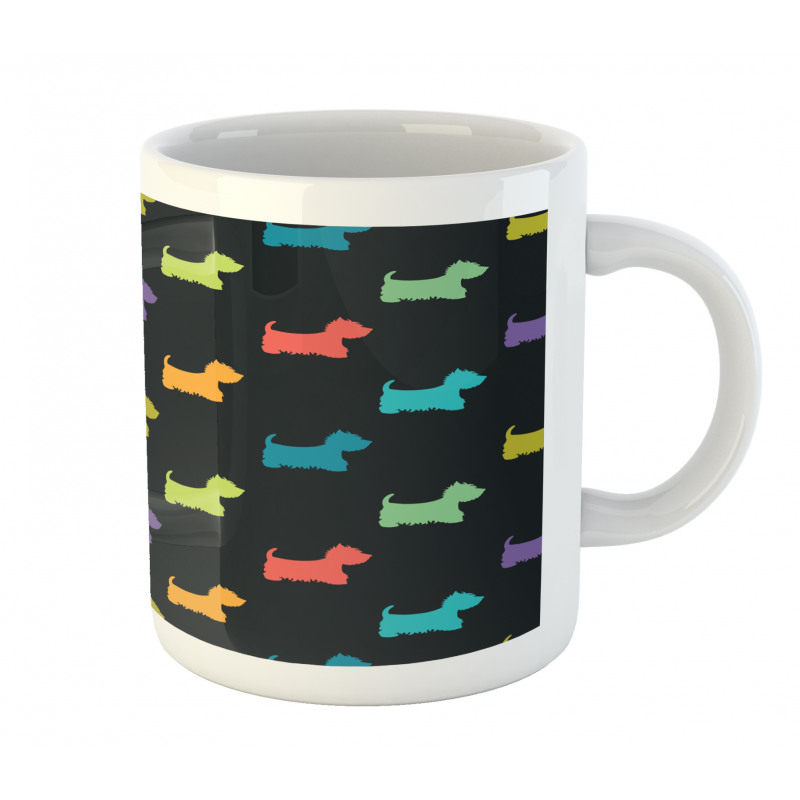 Terrier Silhouettes Mug