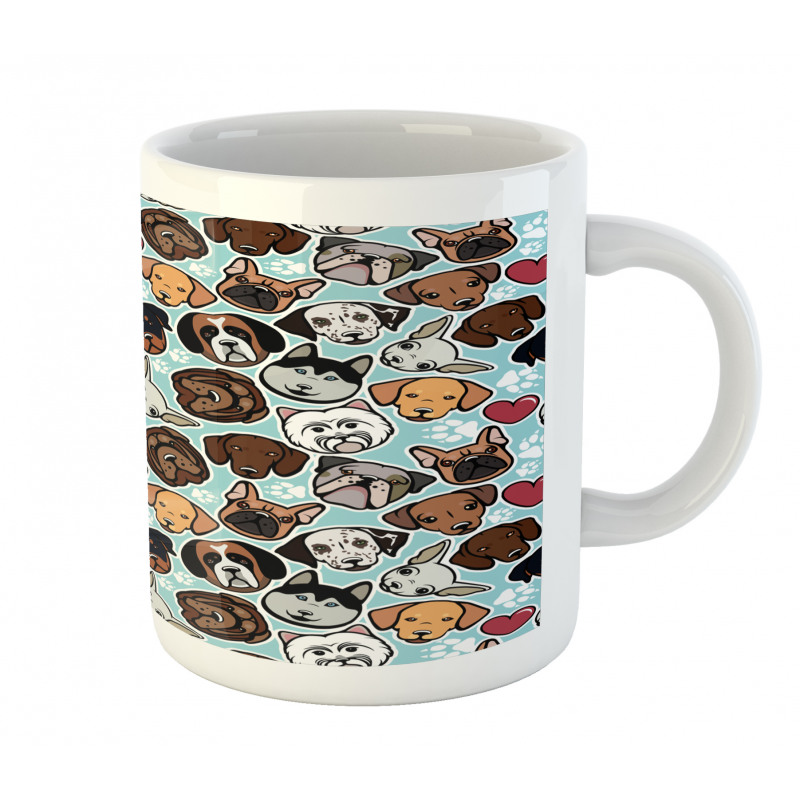 Canine Breeds Love Mug