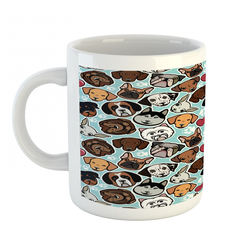 Canine Breeds Love Mug