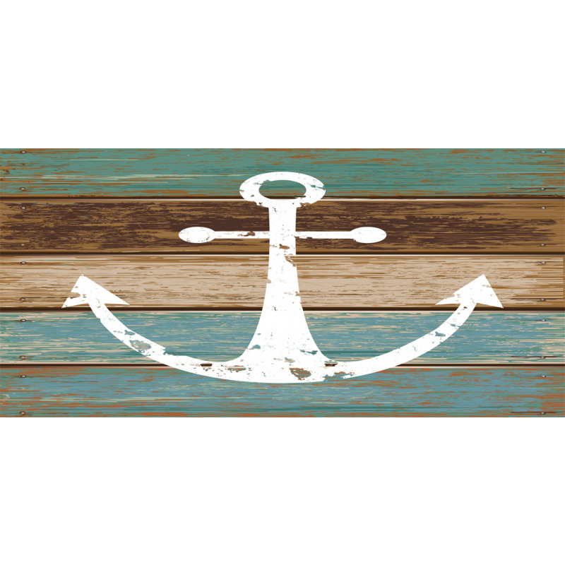 Grunge Marine Wooden Plank Mug