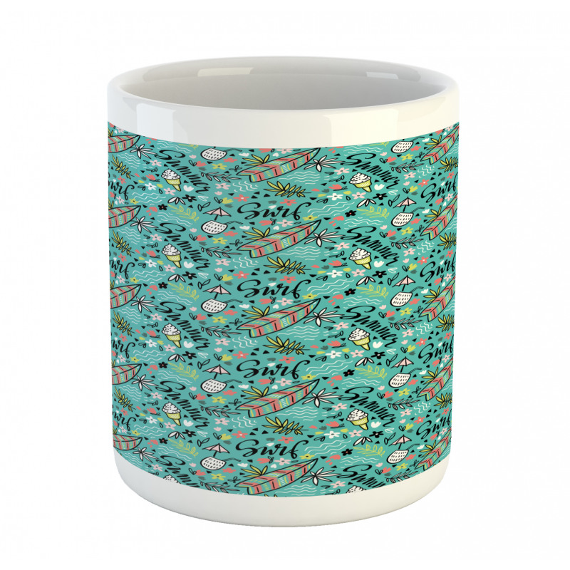 Tropic Floral Design Mug