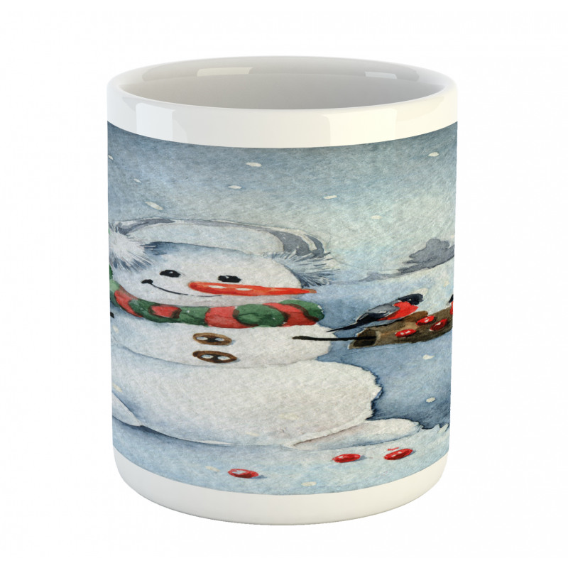 Watercolor Xmas Winter Mug