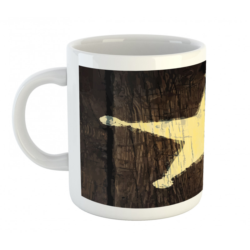 Rustic Wooden Lone Star Mug