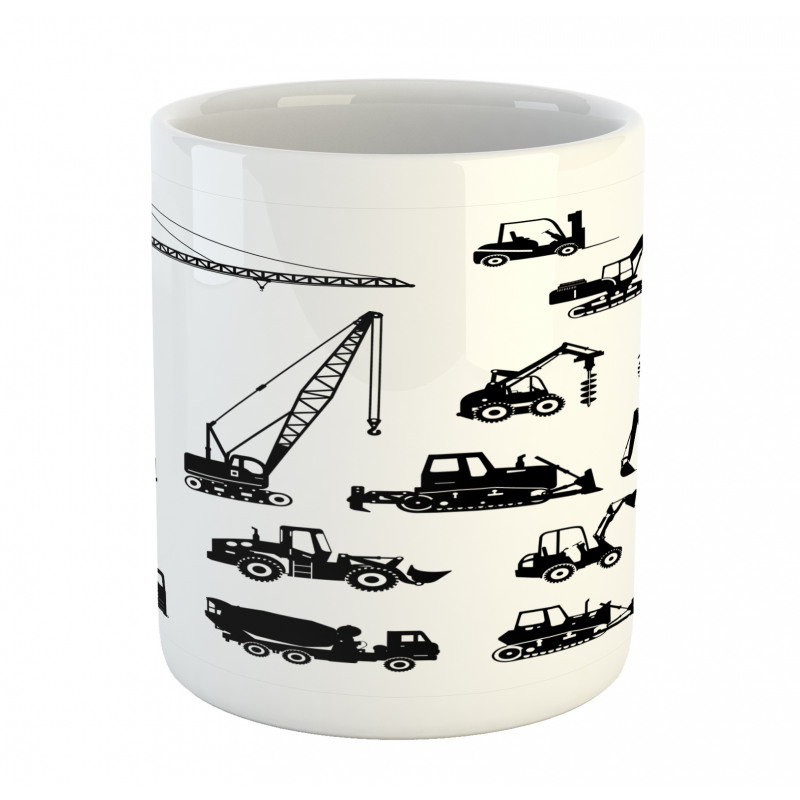 Black Trucks Set Mug