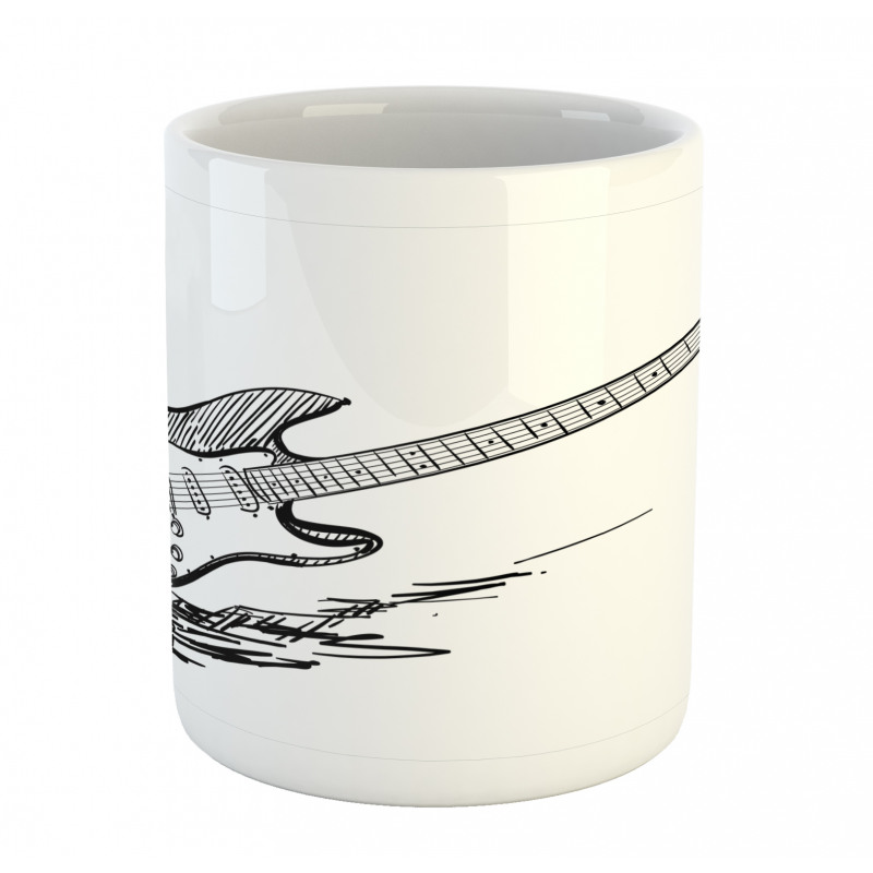 Rock Music Sketch Art Mug