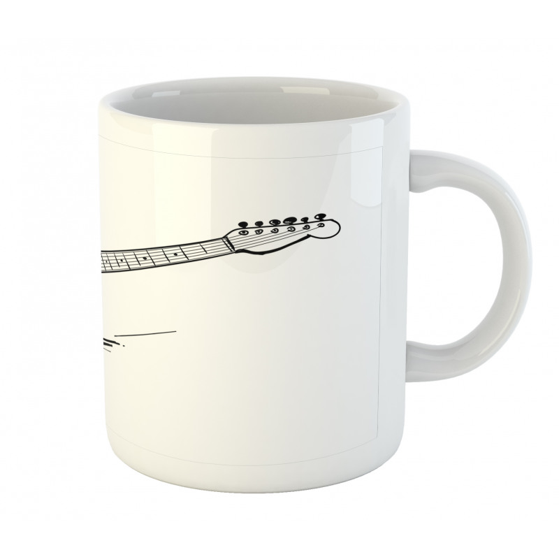 Rock Music Sketch Art Mug