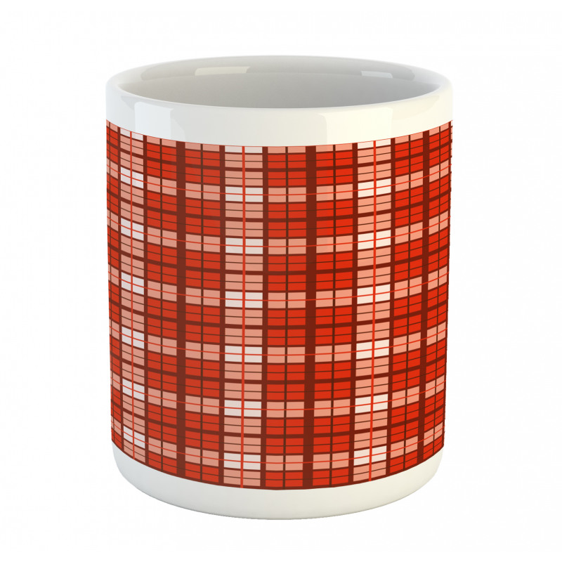 Vintage Tartan Motif Mug