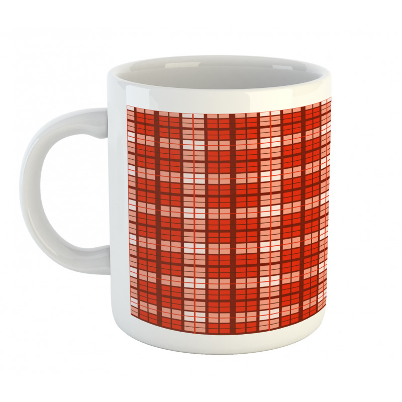 Vintage Tartan Motif Mug