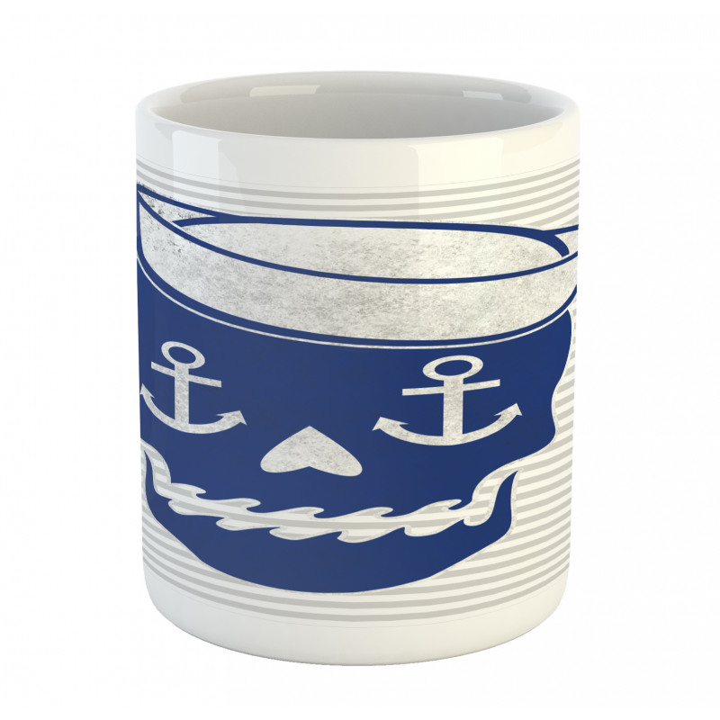 Anchor and Captains Hat Mug
