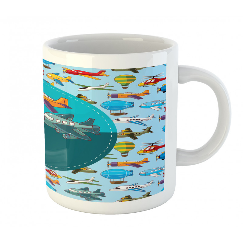 Cartoon Airplanes Mug