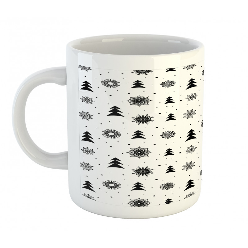 Xmas Pine Trees Holiday Mug