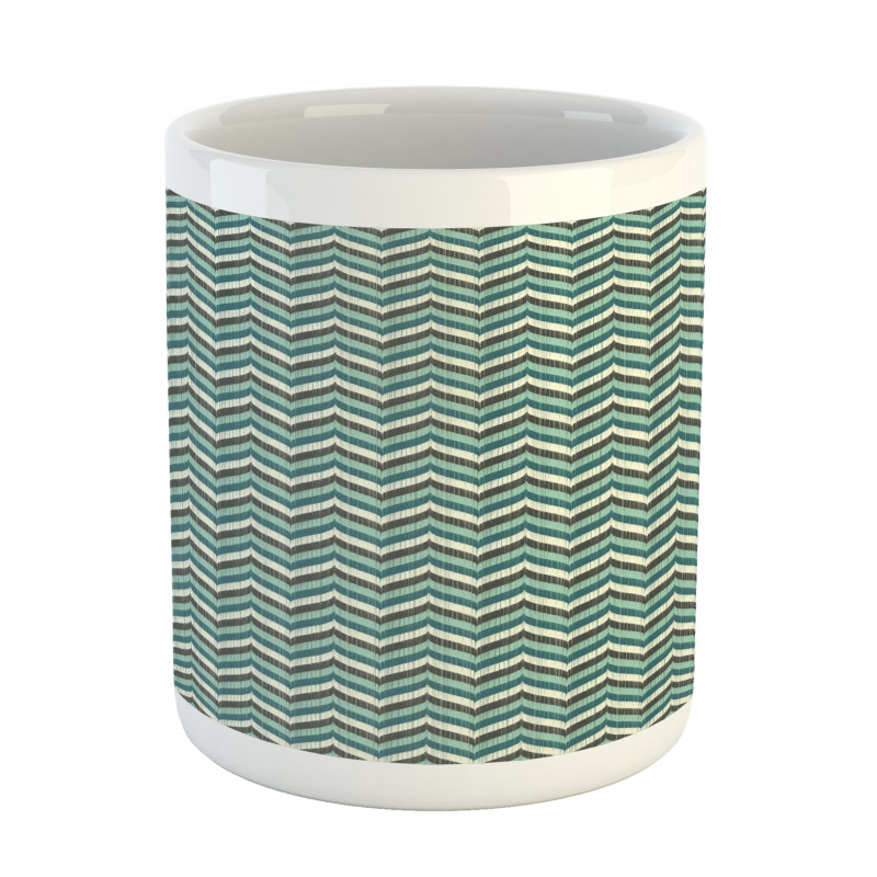 Abstract Wavy Lines Mug