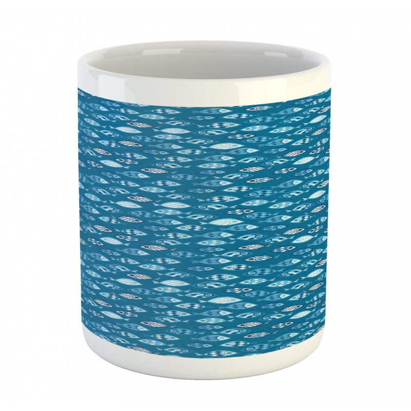 Abstract Aquatic Design Mug