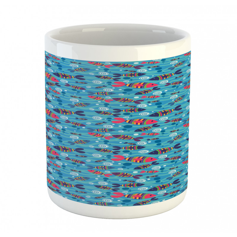Colorful Wavy Ocean Mug