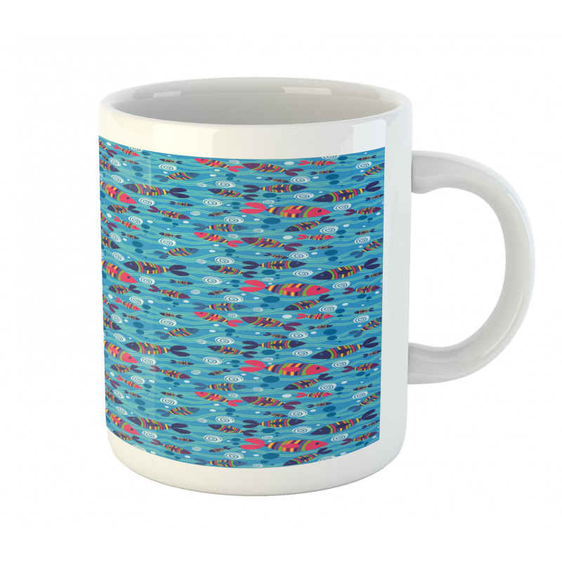 Colorful Wavy Ocean Mug