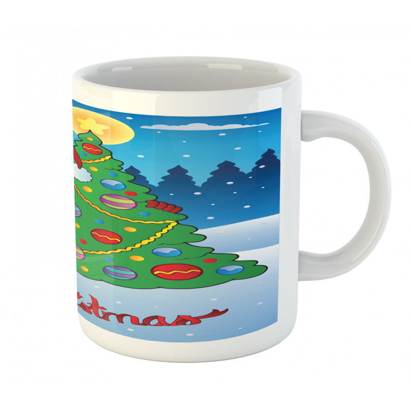 Tree Snowy Forest Mug